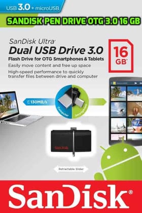 SANDISK PEN DRIVE OTG 3.0 16 GB