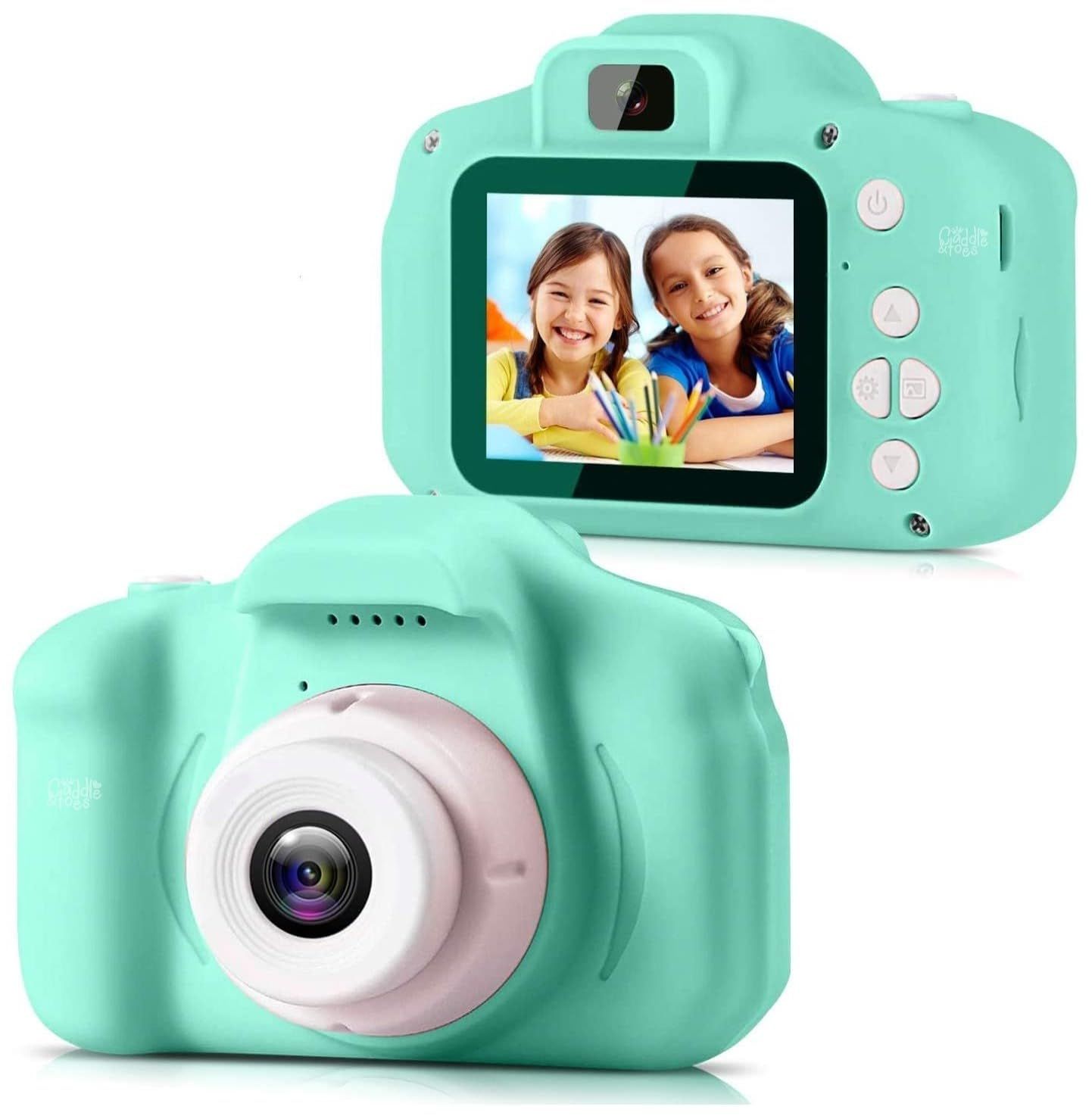 CADDLE & TOES Kids Digital Camera for Photos & Videos | Mini Camera Toy with 2-Inch Screen & USB Rechargeable | Fun & Educational Gift for Boys & Girls Age 3-10 | Easy to Use for Kids (Green) CADDLE & TOES Kids Digital Camera for Photos & Videos | Mini C