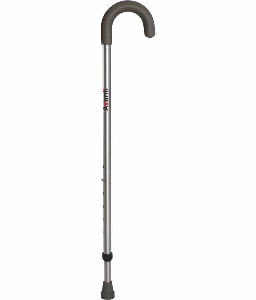 Walking Stick for Elderly & those Physically Challenged |Lightweight | Height Adjustable Walking Stick - Universal (Grey)