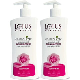 Lotus Herbals Whiteglow Bulgarian Rose Hand Bodylotion Non Greasy Cools And Refreshes Skin Spf 20 270Ml (Pack Of 2