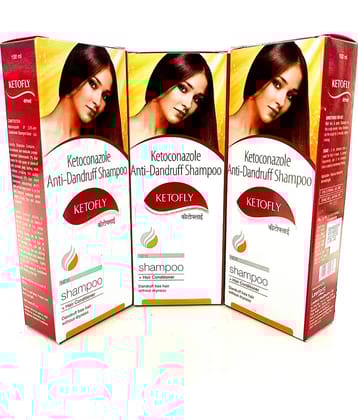 KETOFLY ANTIDANDRUFF SHAMPOO ( PACK OF 3) Baby Shampoo 100 ml ( 3 pcs )