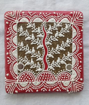Mandana Art Tree of Life Wall Tile Mandana Art Tree of Life Wall Tile