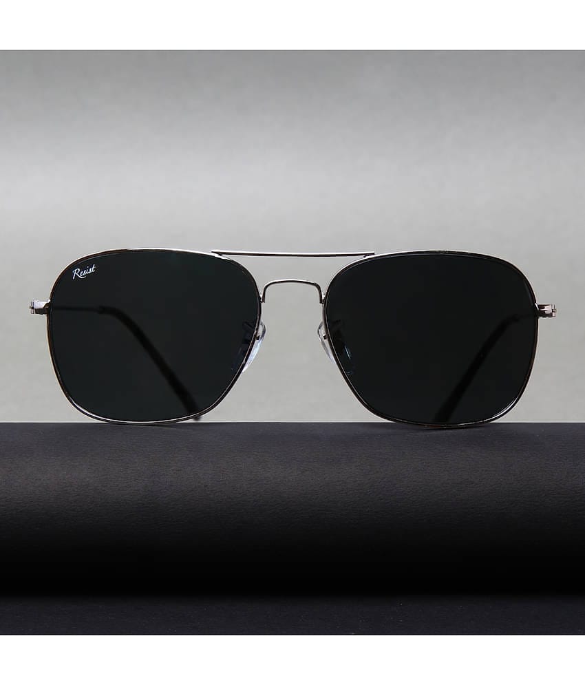 RESIST EYEWEAR Black Rectangular Sunglasses ( Pack of 1 )