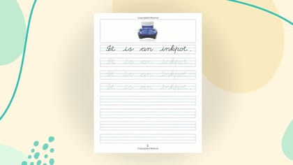 Cursive Writing Book:-3 [Paperback] Dreamland Publications