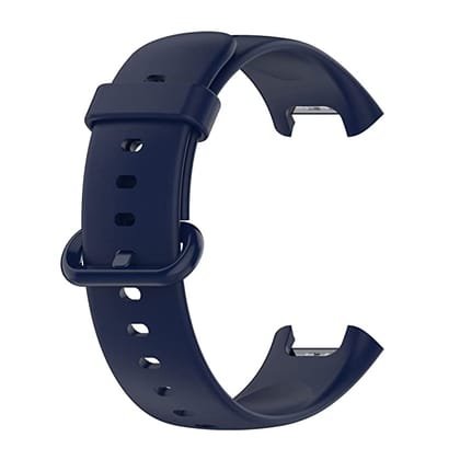 Valente Soft Silicone Buckle watch Strap Compatible for Redmi Watch 2 Lite & Redmi GPS Watch Only (Watch Not included)-Navy Blue