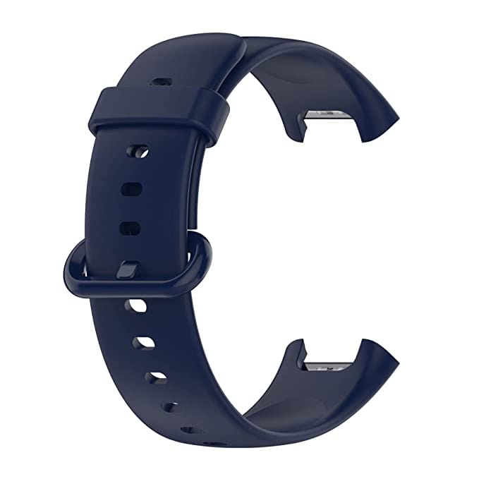 Valente Soft Silicone Buckle watch Strap Compatible for Redmi Watch 2 Lite & Redmi GPS Watch Only (Watch Not included)-Navy Blue