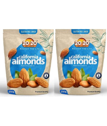 20-20 Dry Fruits Almond (Badam) 500 g Pack of 2