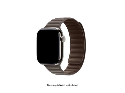 DailyObjects Poppy Magnetic Link Apple WatchBand (38/40/41mm) - Dark Taupe