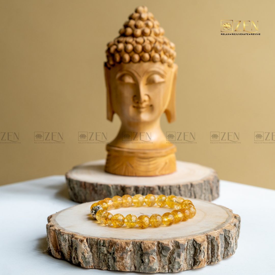 Citrine Bracelet 8MM-S - 6.5 inches (Women) / 8 mm