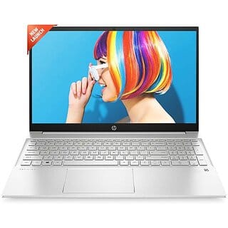 Hp Pavilion Core I5 12Th Gen - (8 Gb/512 Gb Ssd/Windows 11 Home) 15-Eg2009Tu Thin And Light Laptop(15.6 Inch, Natural Silver, 1.75 Kg, With Ms Office)