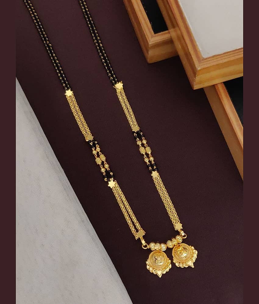 Shivay Fashion Golden Mangalsutra ( Pack of 1 )