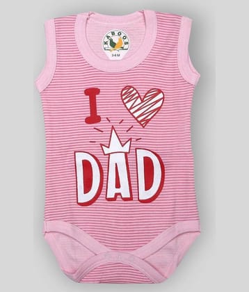 KABOOS Pack of 1 Baby Boys Cotton Bodysuit ( Pink )