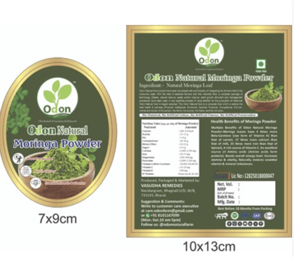 ODON NATURAL  Moringa Leaf Powder I Essential Nutrition Superfood, Helps Naturally Boost Energy Levels, Improves Stamina & Vitality, Rich In Vitamins & Minerals-500g