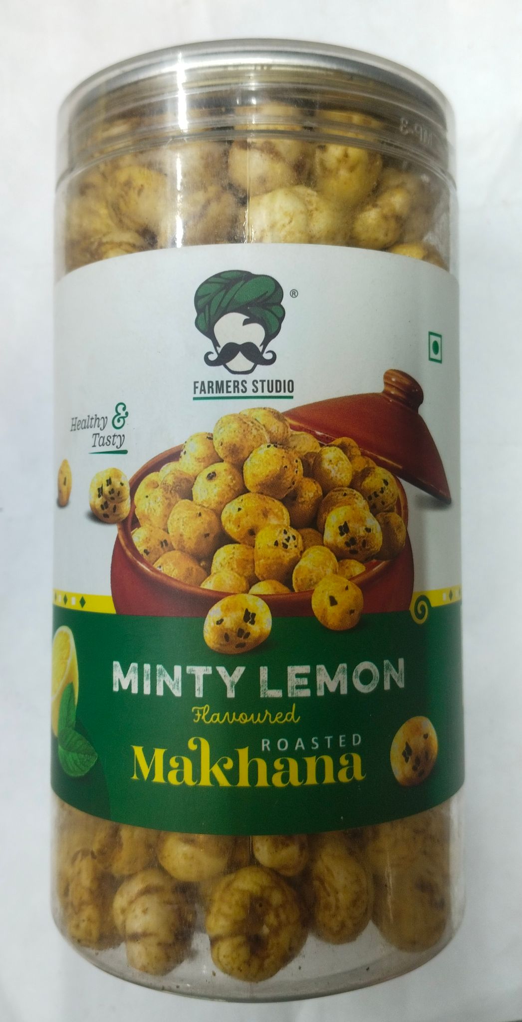 Farmers studio Minty lemon Flavoured Roasted Makhana 