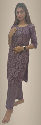 Mom And Me Cotton Kurta Set (L) | Premium Printed Set | Party & Festive