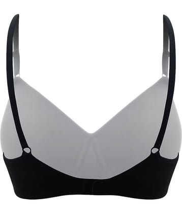 Clovia Cotton T-Shirt Bra - Black