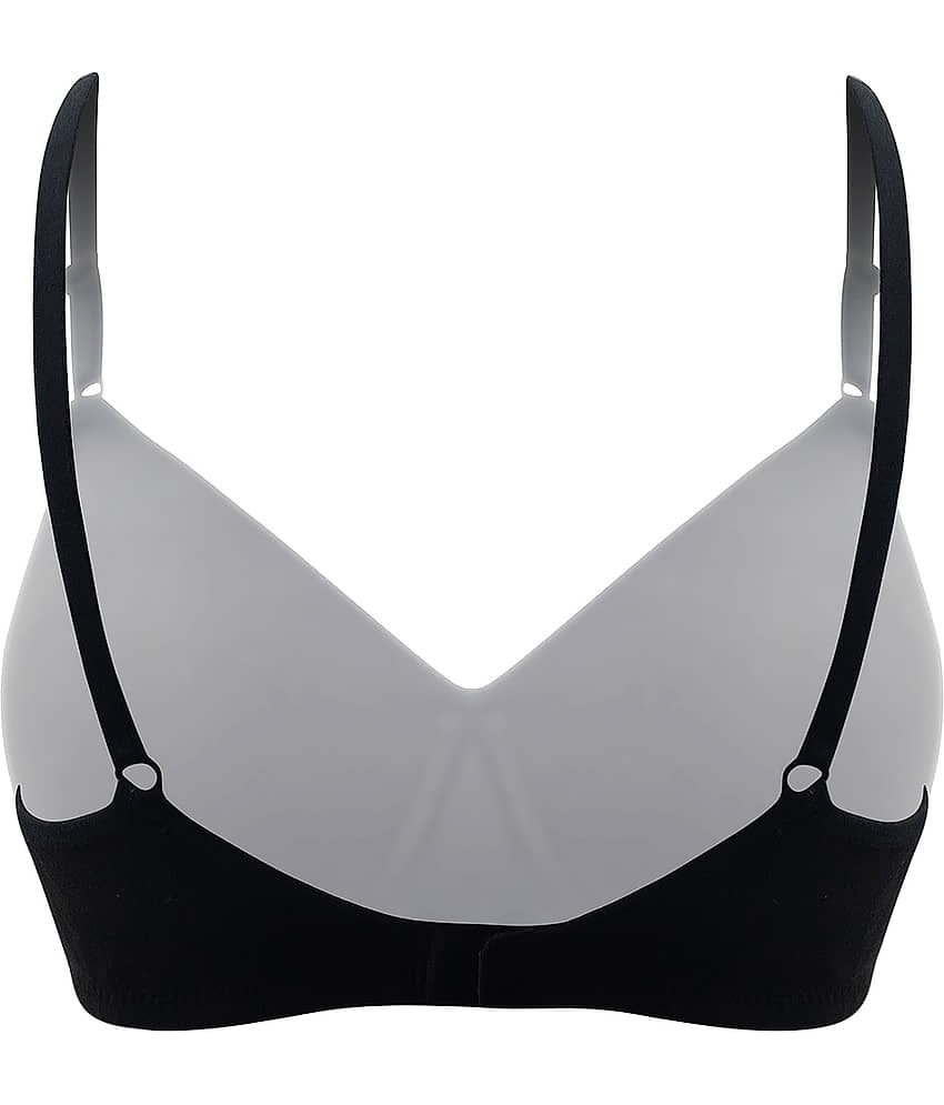 Clovia Cotton T-Shirt Bra - Black