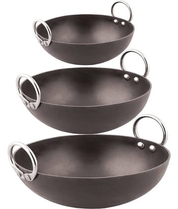 Veer - Iron Deep Kadhai 2 mm ( 4 ) L