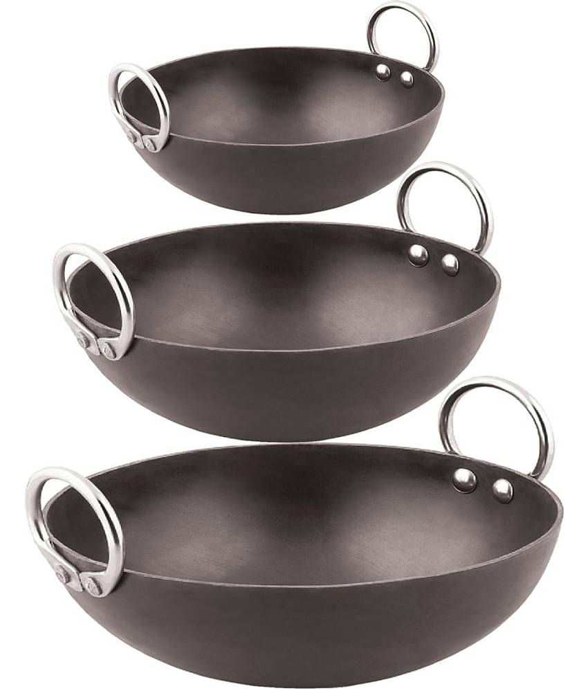 Veer - Iron Deep Kadhai 2 mm ( 4 ) L