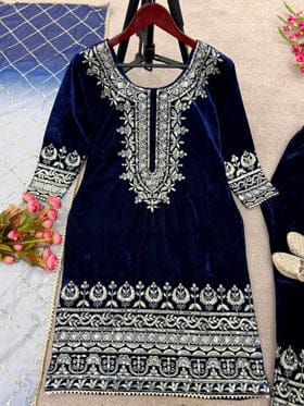 Designer Party Wear Look Top-Bottom And Dupatta