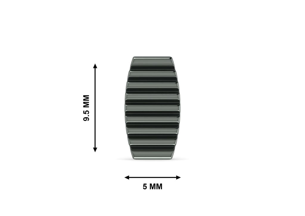 Oblong Stripes Ear Stud For Men (1 Pc Only)