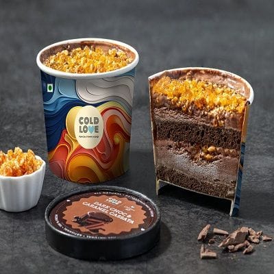 Dark Chocolate And Caramel Cassata [1 Tub, 500 Ml]