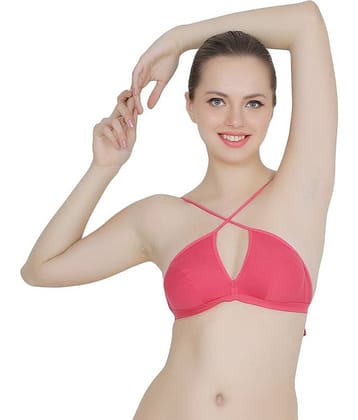 TCG Cotton Lycra Non Padded Women's Seamless Bra ( Pink )