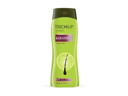 Trichup Keratin Hair Shampoo 400ml – Repair Damaged Hair, Strengthen Strands & Reduce Breakage