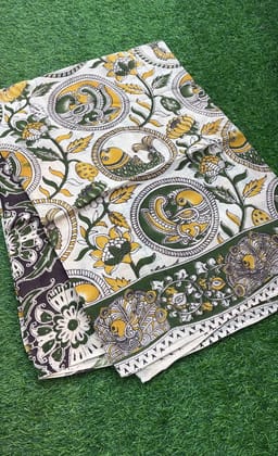 Kalamkari cotton saree