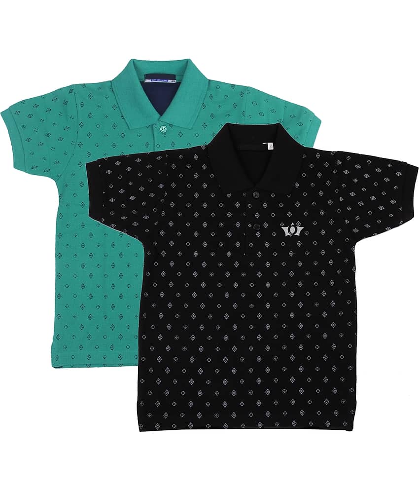 NEUVIN Pack of 2 Boys Cotton T-Shirt ( Multi Color )