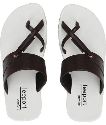 Leeport - Camel Men's Leather Slipper