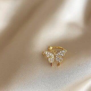Butterfly Clip On Earring