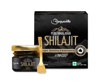 Pure Himalayan Shilajit Resin 20g | 75% Fulvic Acid | Lab Tested Quality Guaranteed
