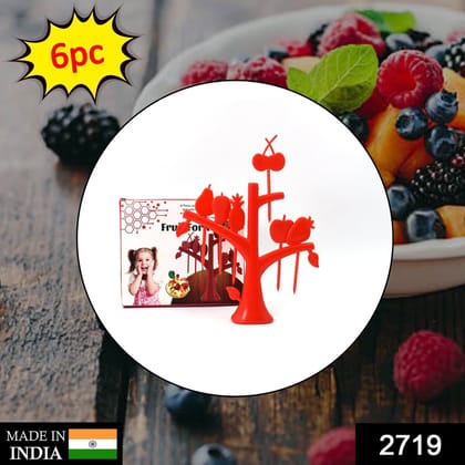 6 Pc Fruit Fork widely used for fruits and vegetable salads while eating them, because of its pointed easy pickup shape and all.