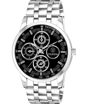 VANDA Silver Stainless Steel Analog Men's Watch