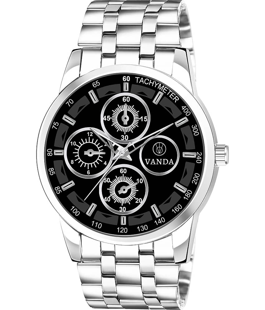 VANDA Silver Stainless Steel Analog Men's Watch