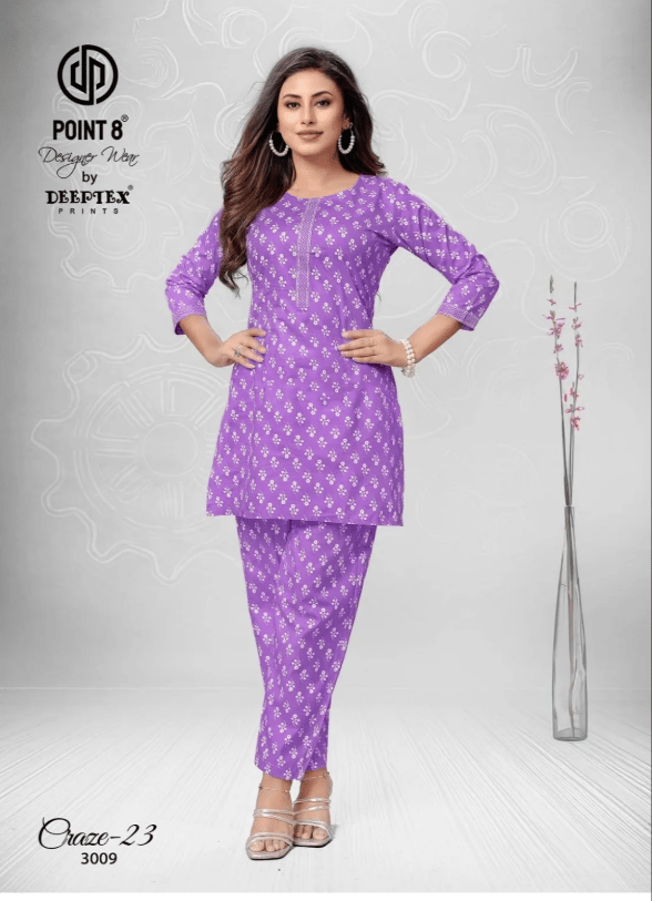 Craze 23 Deeptex Prints Co Ord Set