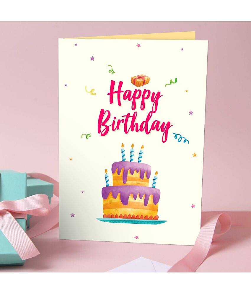 ZYOZI Greeting Cards For Birthday | Happy Birthday Cards For Girls, Boys, Best Friends, Daughter, Brother, Husband | Greeting Cards For Birthday (Pack Of 2)