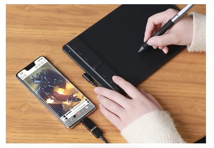 (Refurbished) Huion Inspiroy 2 H641P - Small Digital Graphic Tablet (Black)