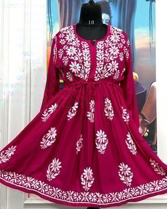 Modal gown style short kurti Modal gown style short kurti