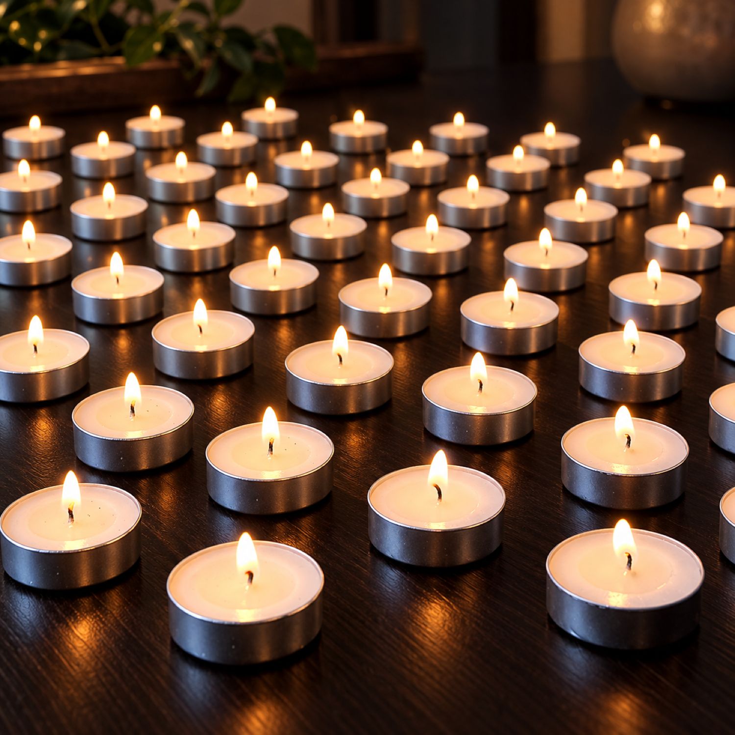 Smokeless Tealight Candles – 50 Pcs Set for Diwali | Indo Glow