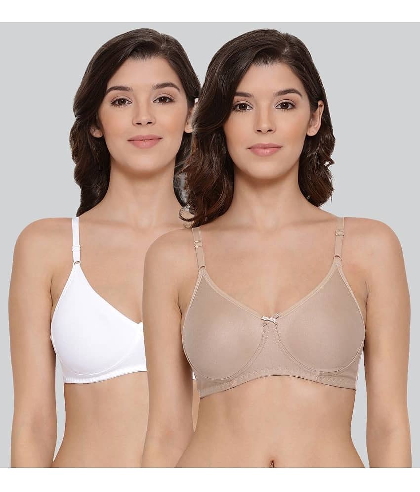 LYRA Pack of 2 Cotton Women's Everyday Bra ( Multicolor )