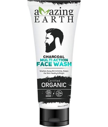 AMAzing EARTH Charcoal Multi-Action Face Wash 100 ml