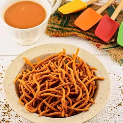 CRUNCHIZZ KARA SEVA I Spicy, Crunchy, Authentic Sev I No Artificial Additives I Perfect Tea-Time Bites I Pack of One (200 Grams)