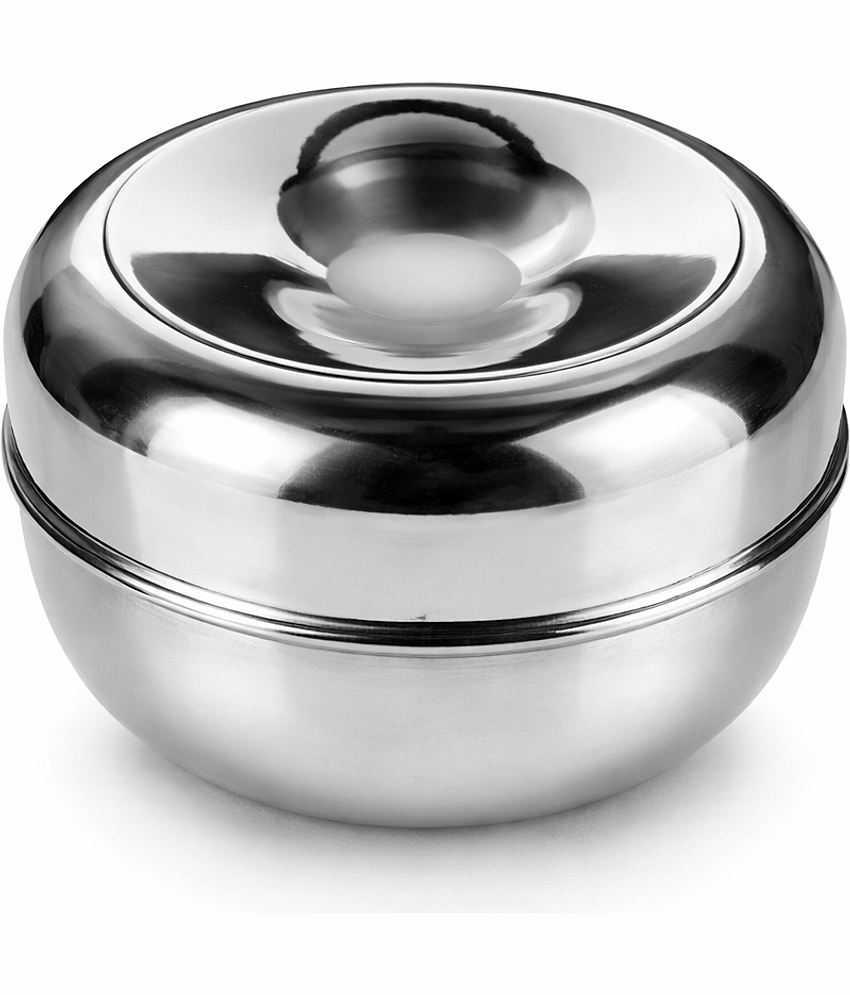 Dynore 1 Apple Dabbi Stainless Steel Silver Utility Container ( Set of 1 )