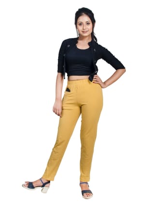 135AFR 4Cats Plus Size Royal Kurti Pants - Tussar
