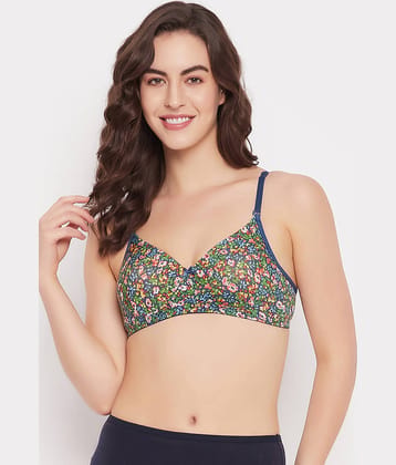 Clovia Nylon Lightly Padded Women's T-Shirt Bra ( Blue ) BR5203D08