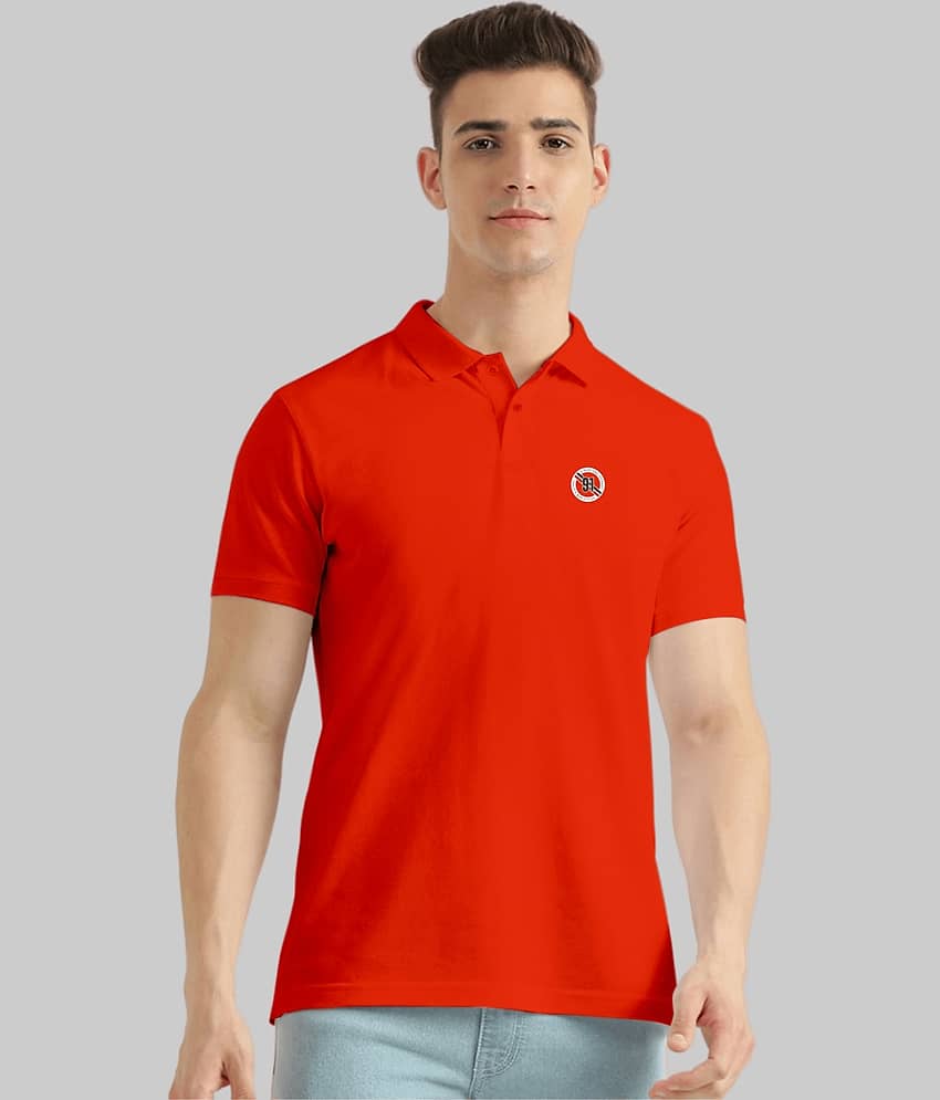 TAB91 Pack of 1 Cotton Blend Slim Fit Solid Half Sleeves Men's Polo T Shirt ( Yellow )