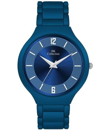 IIK COLLECTION - Blue Stainless Steel Analog Womens Watch