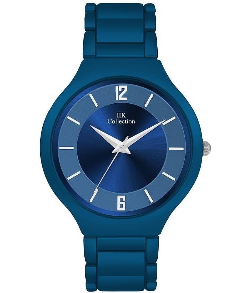 IIK COLLECTION - Blue Stainless Steel Analog Womens Watch